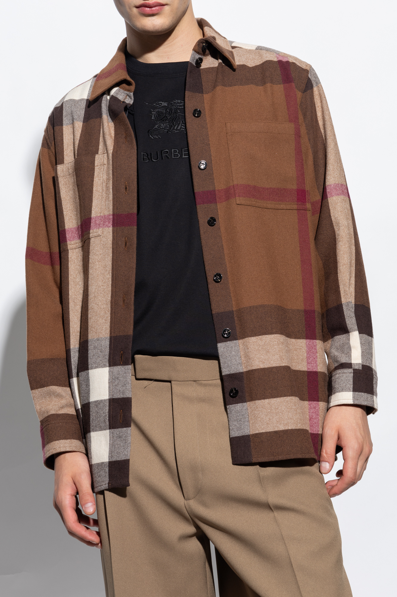 Burberry 2024 shirt brown